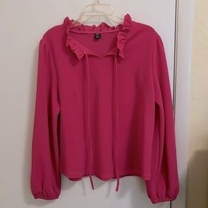 SHEIN XL Hot Pink Blouse